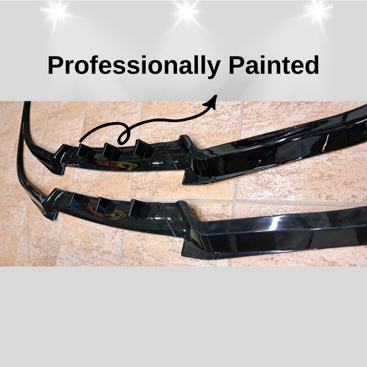 AutoVision NEW Cupra Bat-Lip 4 Pcs./Professionelly Painted - Front Bumper Lip All Cars Universal Model