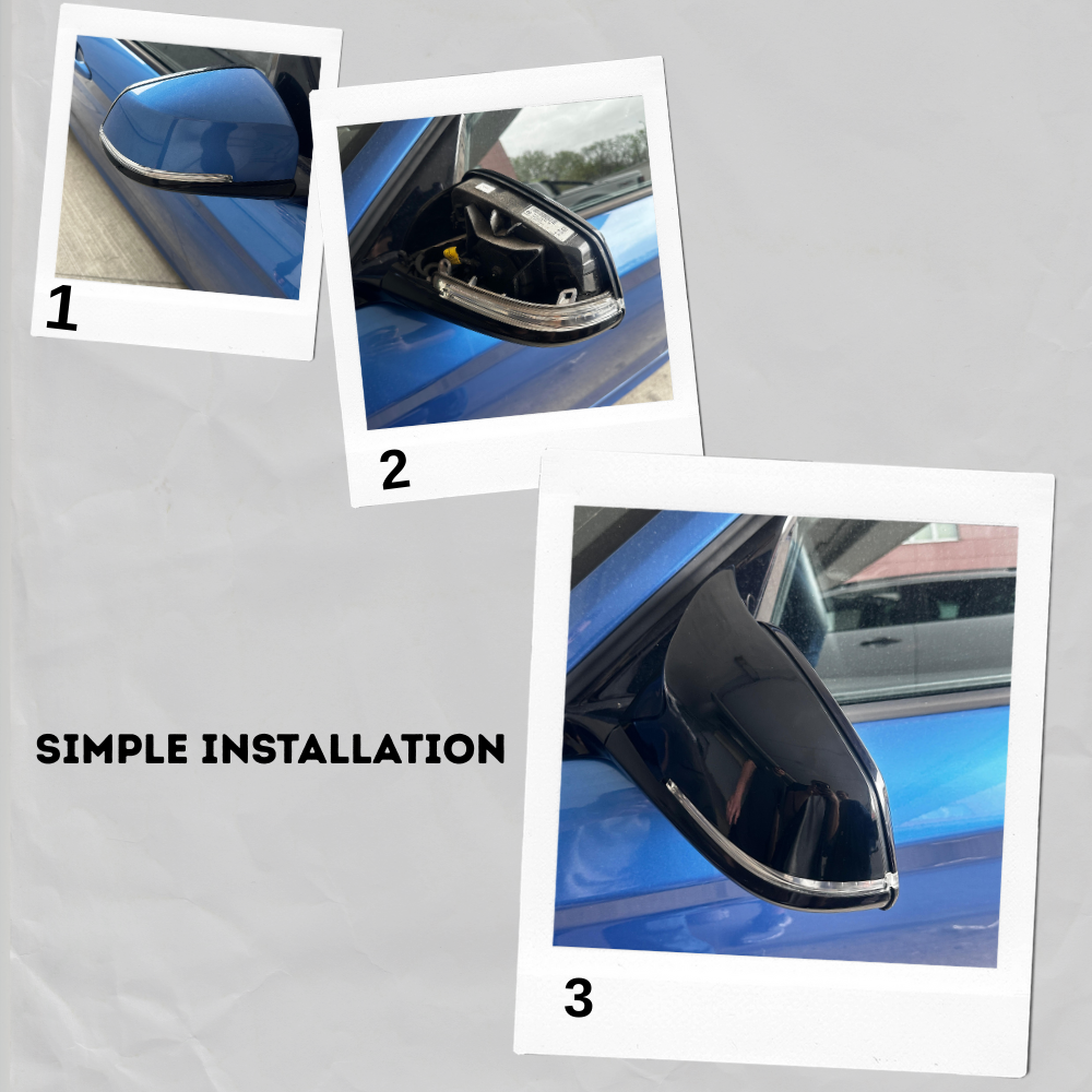 1 Pair Side Mirror Cover Cap Mirror Cap For BMW F20 F22 F23 F30 F31 F32 F33 F36 F87 E84