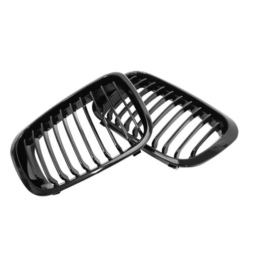 BMW 3 Series E46 98-01 Front Grille 4 Door Without Logo Gloss Black AutoVision