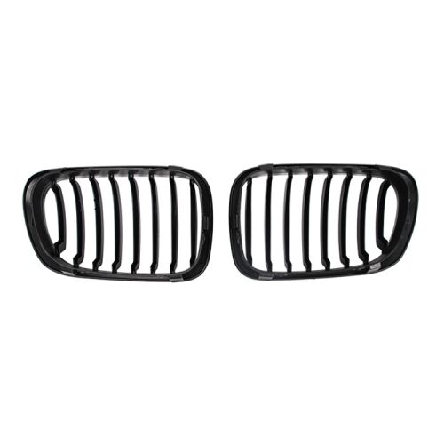 BMW 3 Series E46 98-01 Front Grille 2 Door Without Logo Gloss Black AutoVision