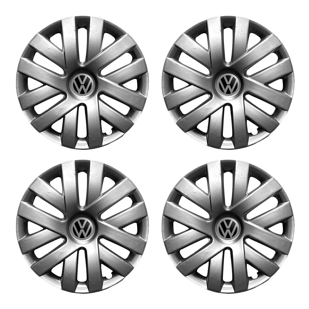 Enjoliveurs de roue pour VW Polo MK5 2010-2015 / 15" R15 Enjoliveurs de roue 4 pièces