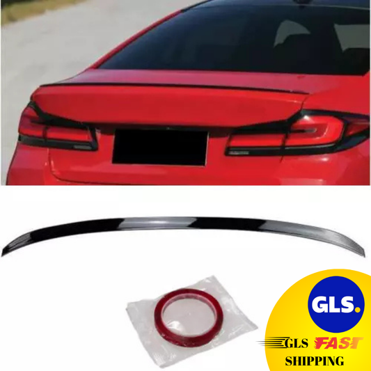 BMW 5 Series G30 M5 Style 2020 Rear Spoiler Glossy Black ABS Plastic AutoVision