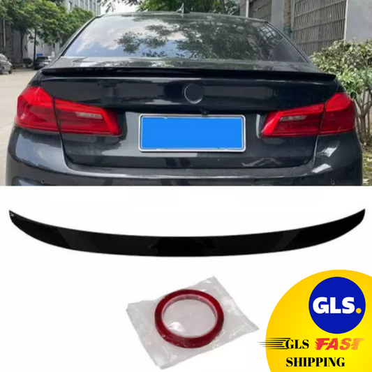 BMW 5 Series G30 P Style 2020 Rear Spoiler Glossy Black ABS Plastic AutoVision