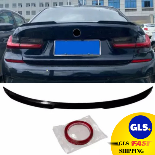 BMW 3 Series G20 M3 Style 2020 Rear Spoiler Glossy Black ABS Plastic AutoVision