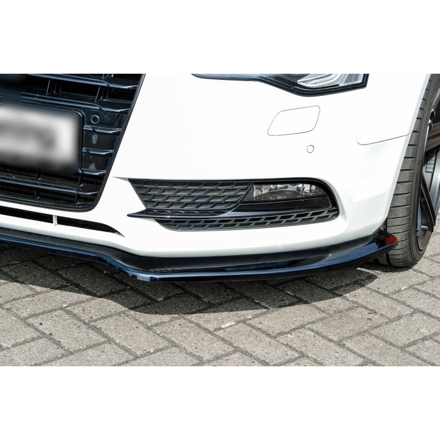 Autovision for Audi A5 B8 FL 2012-2015 Front Bumper Lip Piano Black Vacuum