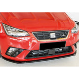 Autovision for Seat Ibiza MK5 Rieger 2017- Front Bumper Lip Piano Black Vacuum