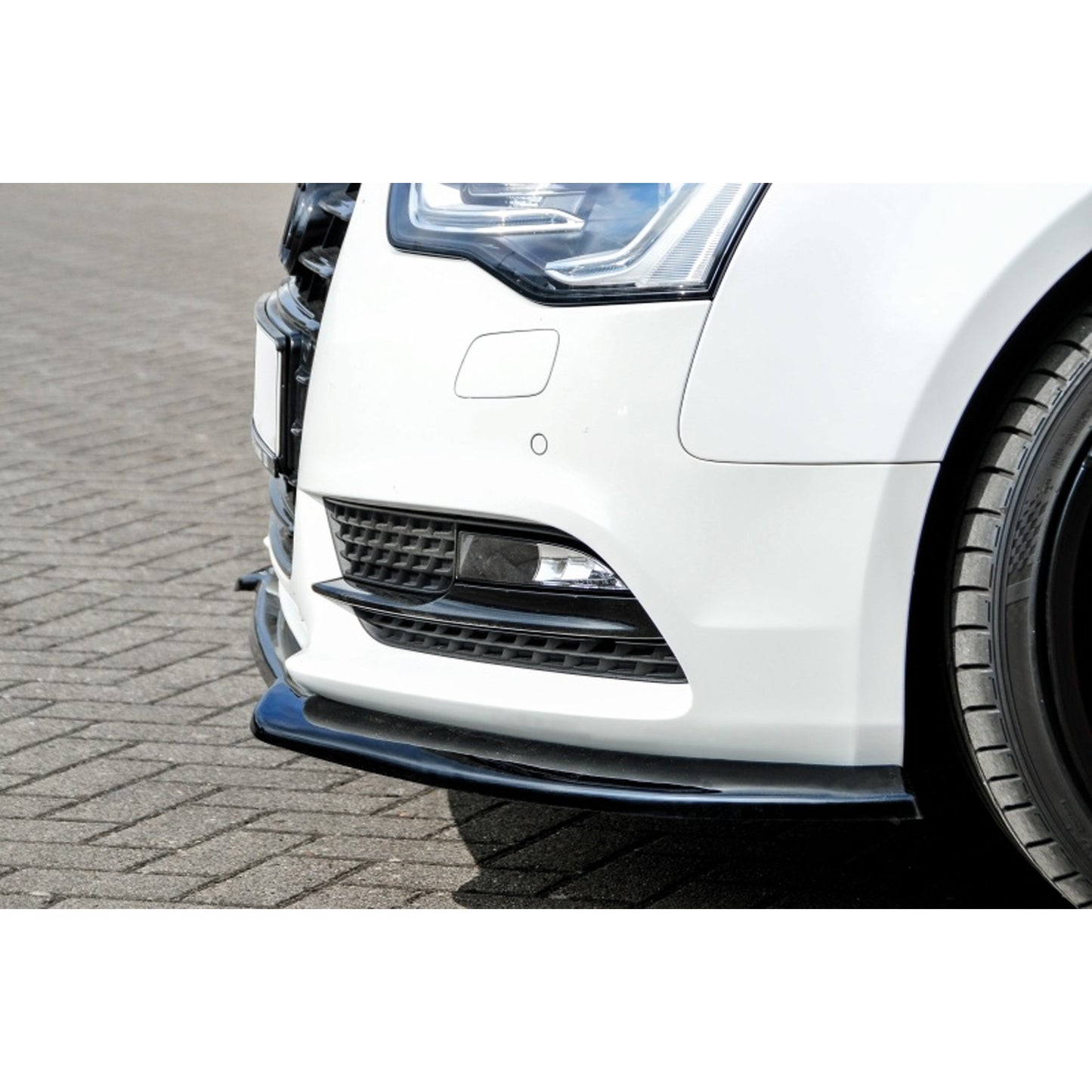 Autovision for Audi A5 B8 FL 2012-2015 Front Bumper Lip Piano Black Vacuum