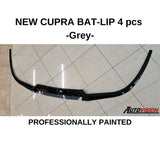 AutoVision NEW Cupra Bat-Lip 4 Pcs./Professionelly Painted - Front Bumper Lip All Cars Universal Model