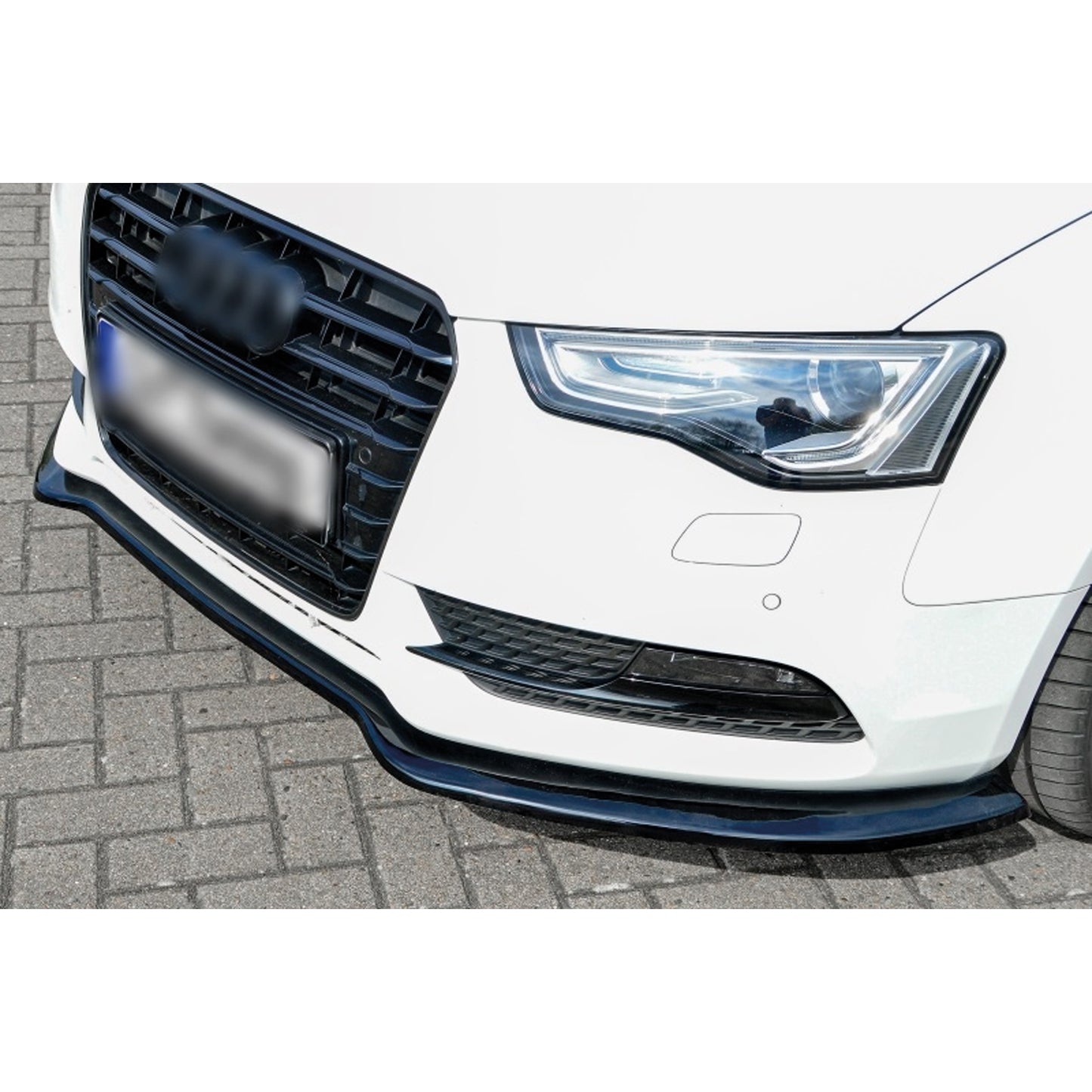 Autovision for Audi A5 B8 FL 2012-2015 Front Bumper Lip Piano Black Vacuum