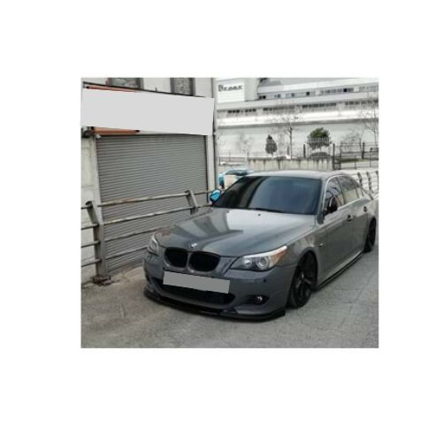 Front Bumper Lip for BMW E60 2003-2010 M Sport / M Technic Hmn Pıano Black Vacuum Plastic AutoVision