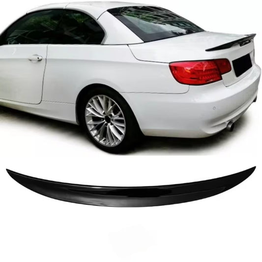 Rear Spoiler BMW 3 Series E93 Convertible P Style 2007-2014 Glossy Black ABS Plastic AutoVision