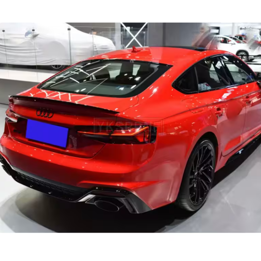 Rear Spoiler Audi A5 Cabriolet 2017 Glossy Black ABS Plastic AutoVision