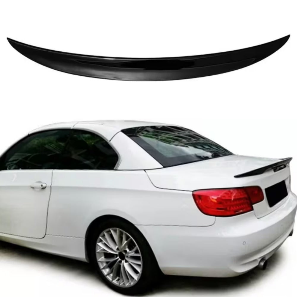Rear Spoiler BMW 3 Series E93 Convertible P Style 2007-2014 Glossy Black ABS Plastic AutoVision