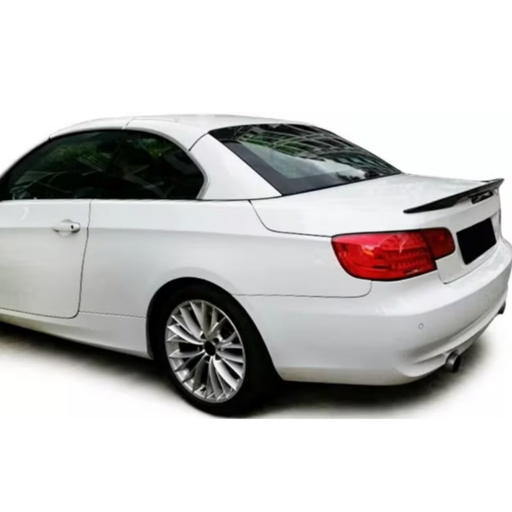 Rear Spoiler BMW 3 Series E93 Convertible P Style 2007-2014 Glossy Black ABS Plastic AutoVision