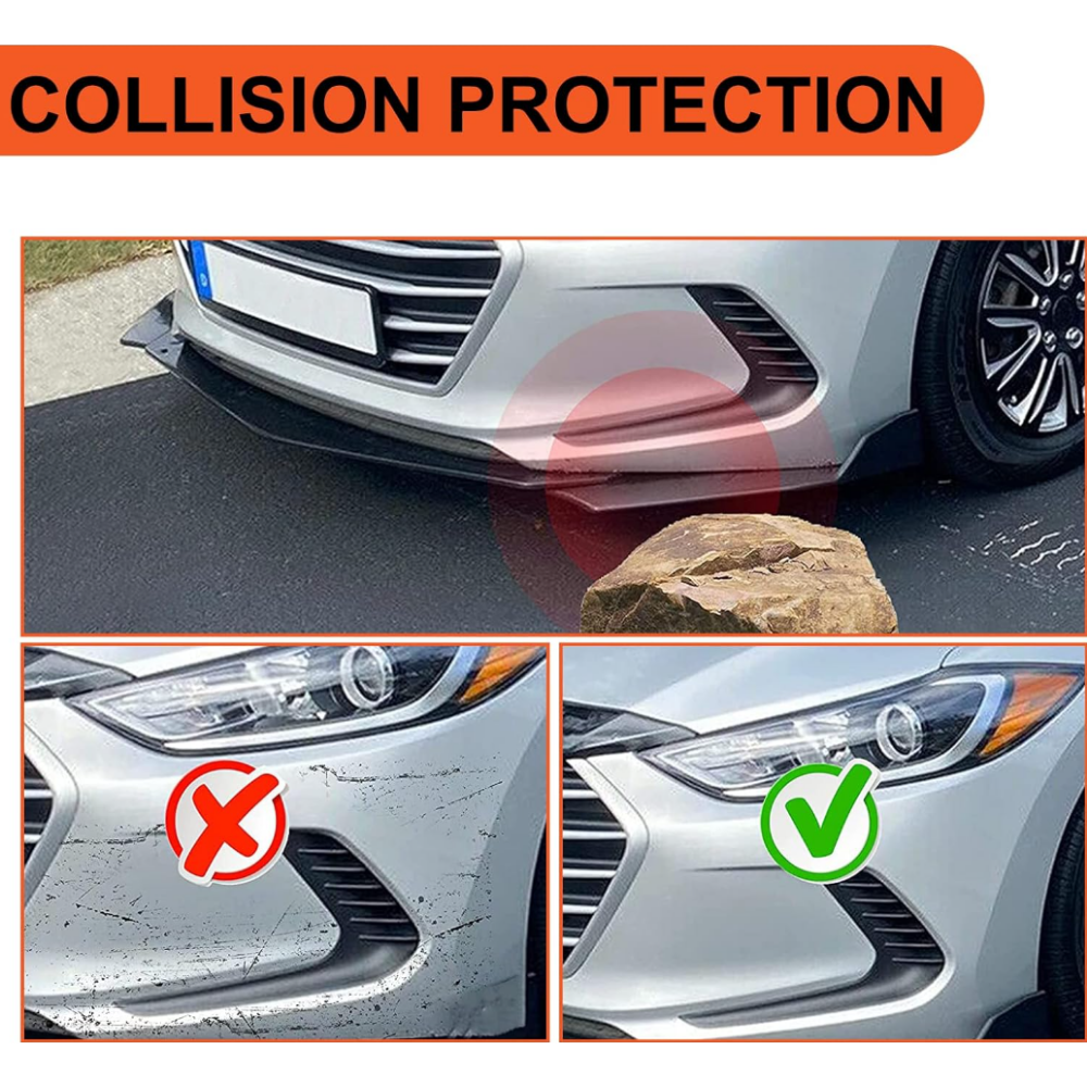 AutoVision UNIVERSAL New B TESLA-Model 3 Pcs X 10 SET Front Bumper Lip All Cars Universal Model