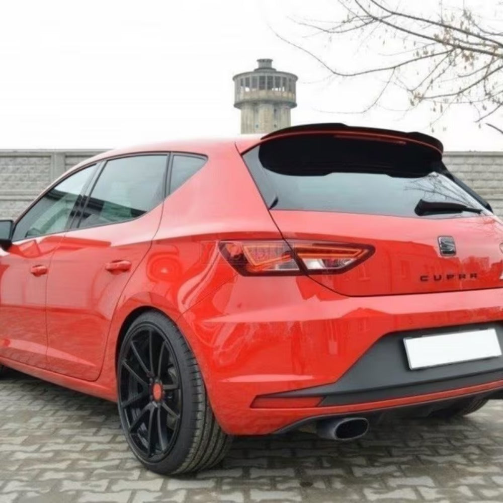 Seat Leon Side Wing (For 5 Doors Sport Car) 2013-2018 Glossy Black ABS Plastic AutoVision