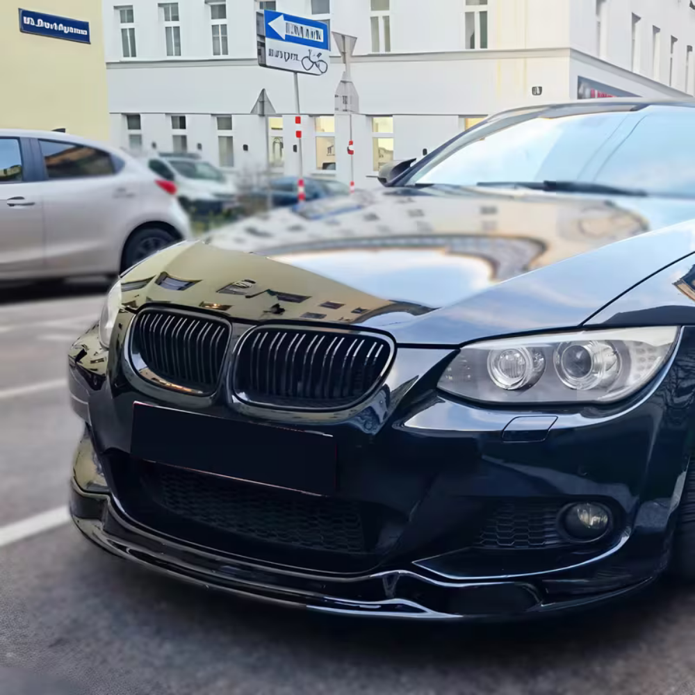 For BMW 3 Series E92 E93 M-Sport 2010-2013 Front Splitter Lip Black Sport Bumper Extension Exterior Upgrade