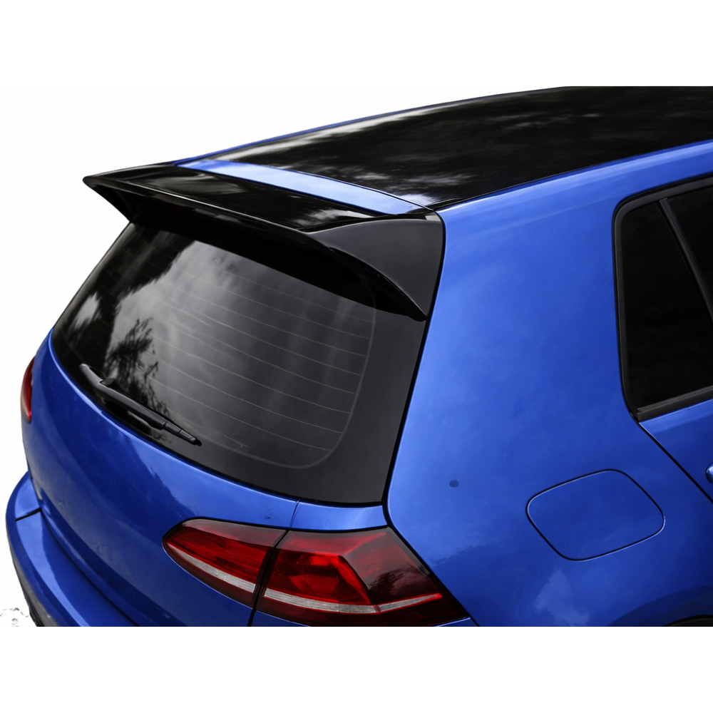 For VW Golf 7/7.5 2012-2017 Rear Spoiler Glossy Black ABS Plastic Sport Style Aerodynamic Easy Installation