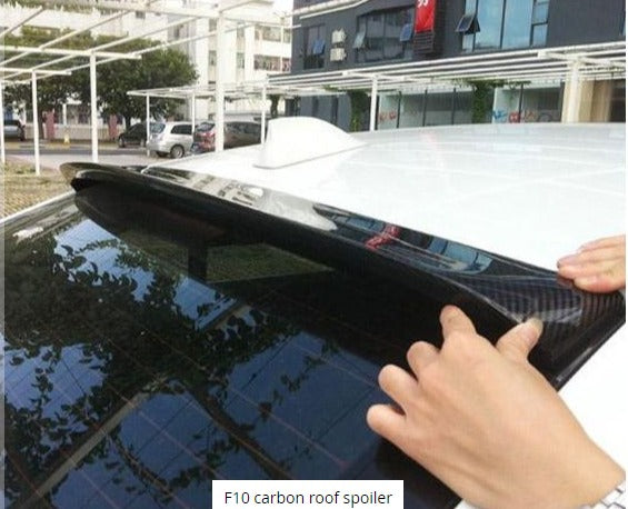 Roof Spoiler for BMW 5 Series F10 (2010-2016) Carbon/Glossy Black/Unpainted AutoVision