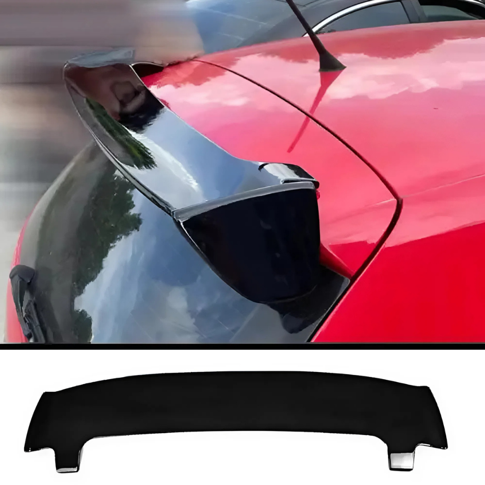Compatible With Audi, BMW, Mercedes, Jaguar, Porsche, Bentley, Toyota, Lexus, Mini, Land Rover, Skoda, Volkswagen, Kia, MG, Ford, Hyundai, Honda, Tata, Mahindra Roof Spoiler 111x26x12cm Gloss Black ABS Universal Rear Wing