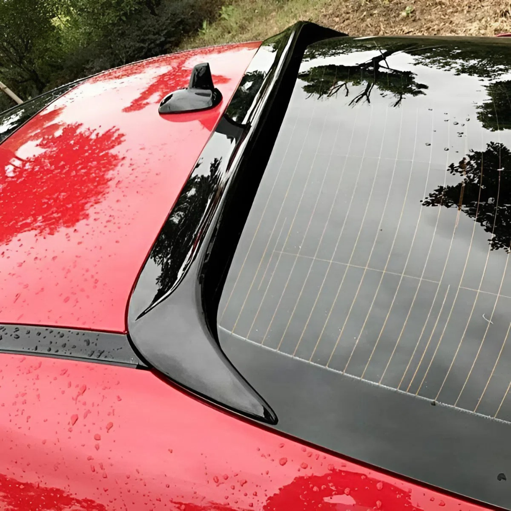 For BenZ CLA W117 2013-2019 Roof Wing Spoiler Glossy Black ABS Plastic Durable Exterior Upgrade Easy Installation