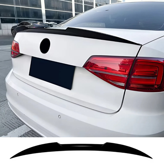 For Jetta MK6 M4 Style Rear Spoiler 2012-2018 Piano Glossy Black ABS Plastic Sport Trunk Lip Wing Exterior Accessory