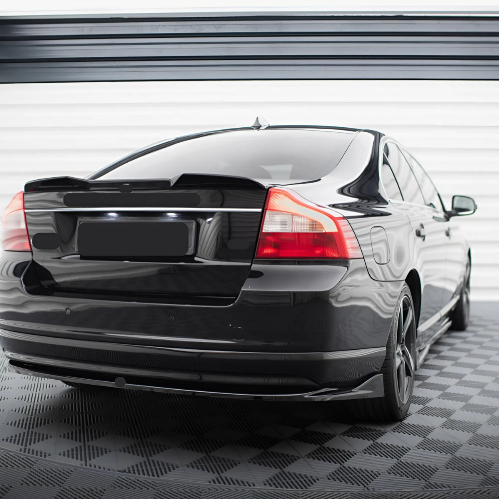 For Volvo S80 Rear Trunk Spoiler 2006-2016 Piano Glossy Black ABS Plastic Lip Wing Sport Exterior Accessory