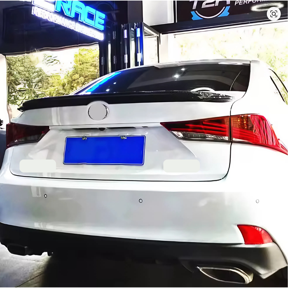 For Lexus IS200 IS250 IS300 IS350 Rear Spoiler 2012-2019 Piano Glossy Black ABS Plastic Sport Trunk Lip Wing Exterior Accessory