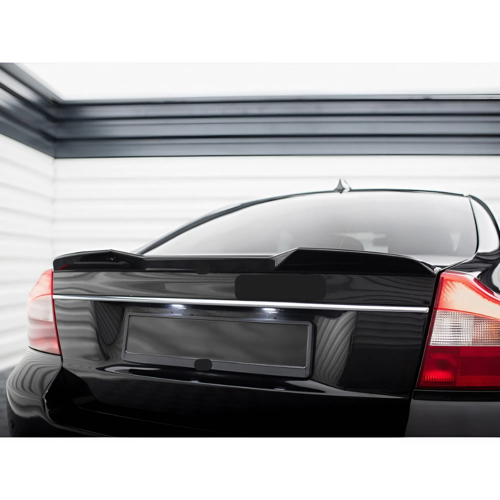 For Volvo S80 Rear Trunk Spoiler 2006-2016 Piano Glossy Black ABS Plastic Lip Wing Sport Exterior Accessory