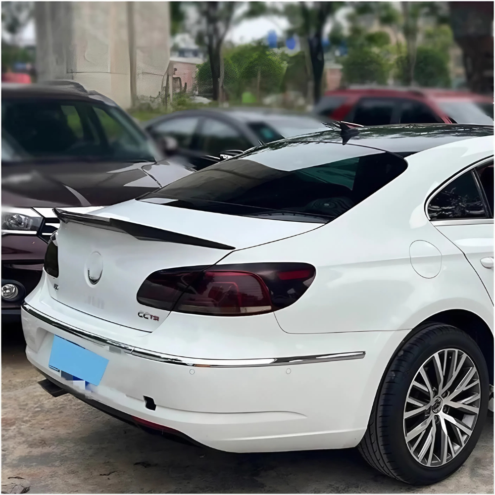 For VW CC M4 Style Rear Spoiler 2008-2012 Piano Glossy Black ABS Plastic Sport Trunk Lip Wing Exterior Accessory