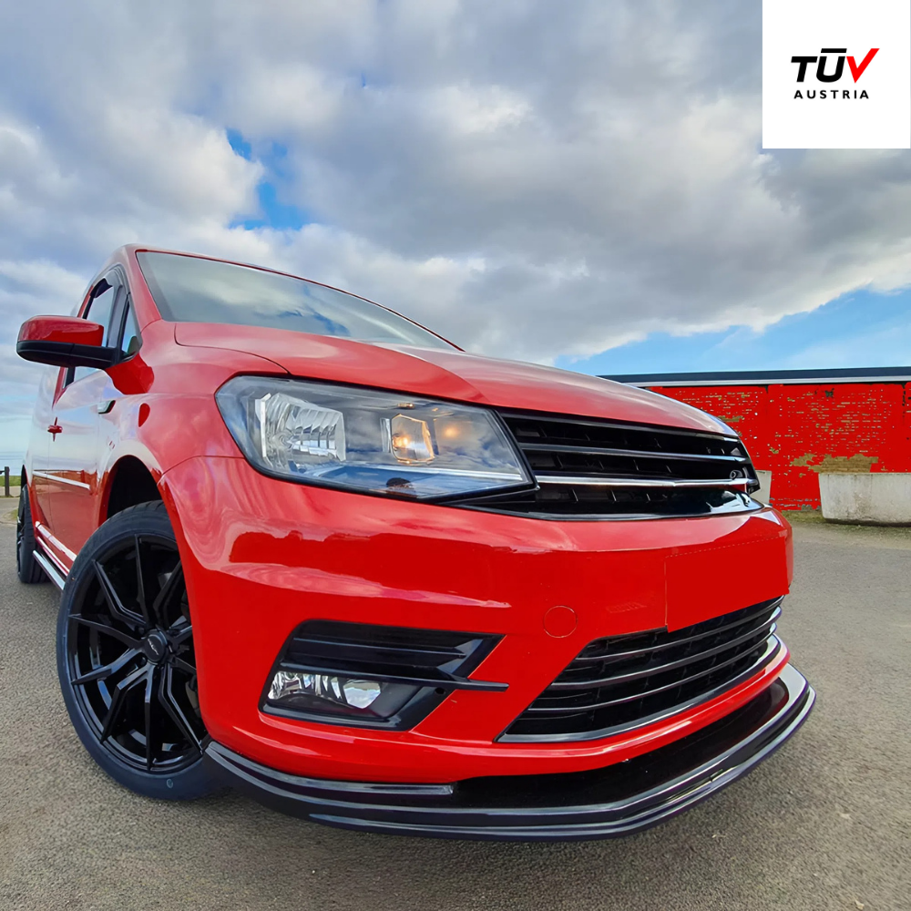 Compatible With VW Caddy MK4 2015-2021 Front Splitter With ABE TÜV