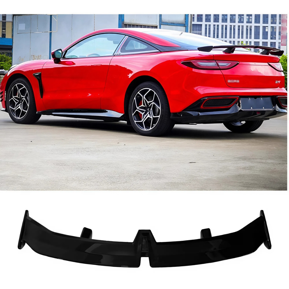 For Neta GT Sports Car 2023-2024 Tail Trunk Spoiler Glossy Black ABS Rear Wing Sport Style Aerodynamic Design Easy Installation