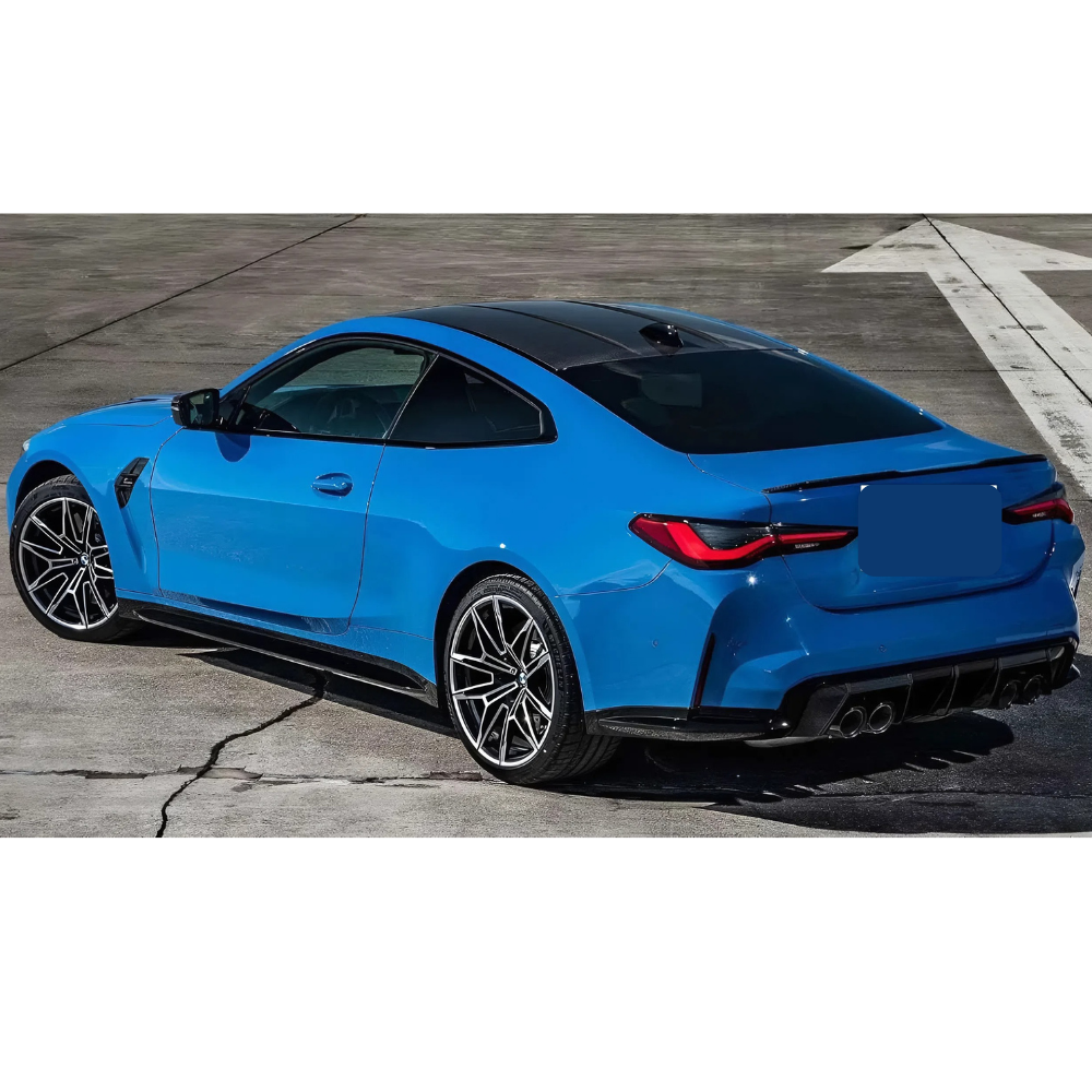For BMW G22 4 Series Coupe 2021-2026 M4 Style Rear Trunk Spoiler Wing Piano Black Color 2 Doors