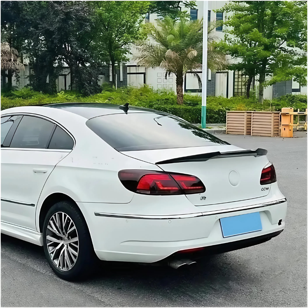 For VW CC M4 Style Rear Spoiler 2008-2012 Piano Glossy Black ABS Plastic Sport Trunk Lip Wing Exterior Accessory