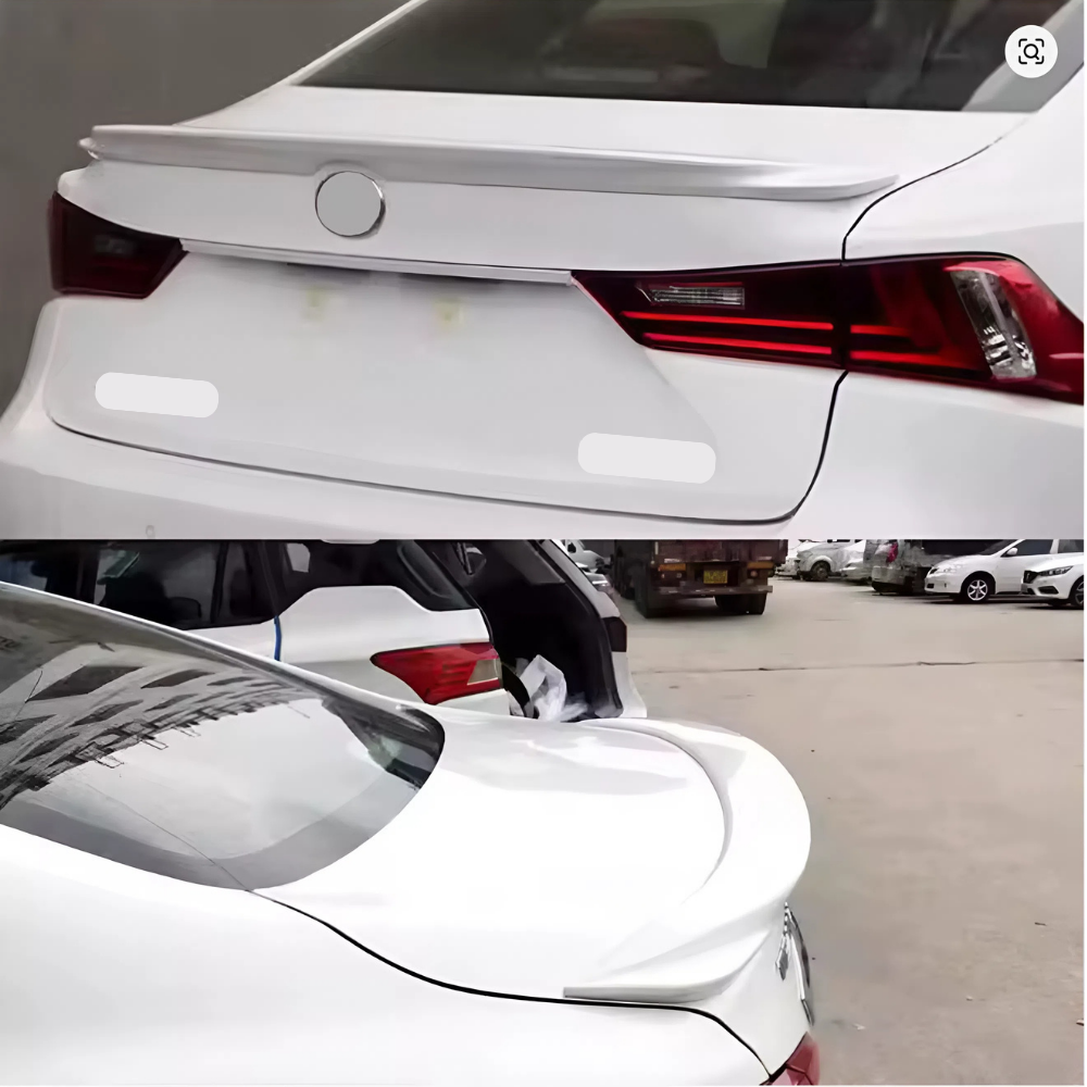 For Lexus IS200 IS250 IS300 IS350 Rear Spoiler 2012-2019 Piano Glossy Black ABS Plastic Sport Trunk Lip Wing Exterior Accessory
