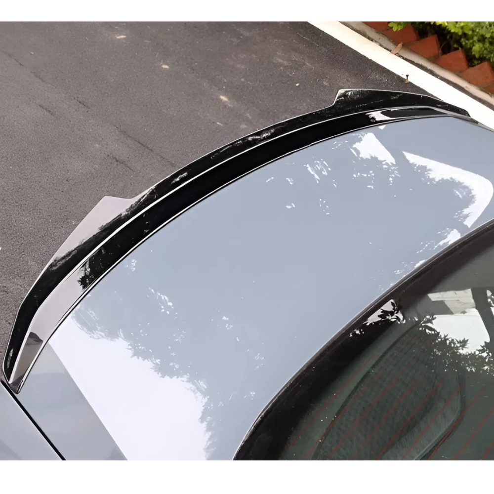 For Volvo S60 Rear Spoiler 2019-2024 Piano Glossy Black ABS Plastic Sport Trunk Lip Wing Exterior Accessory