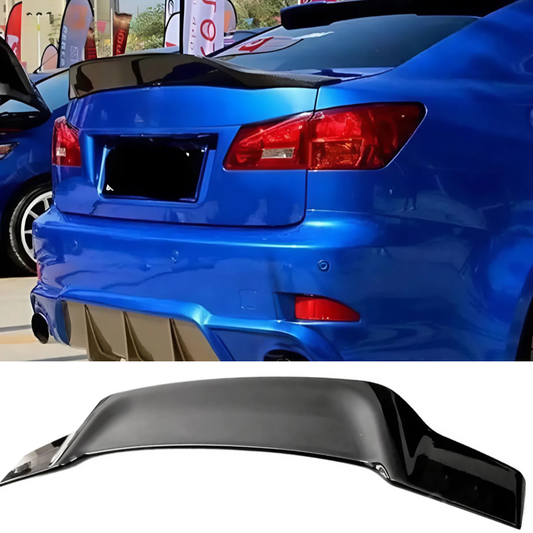 For Lexus IS250 IS350 R Style Rear Spoiler 2006-2012 Piano Glossy Black ABS Plastic Sport Trunk Lip Wing Exterior Accessory