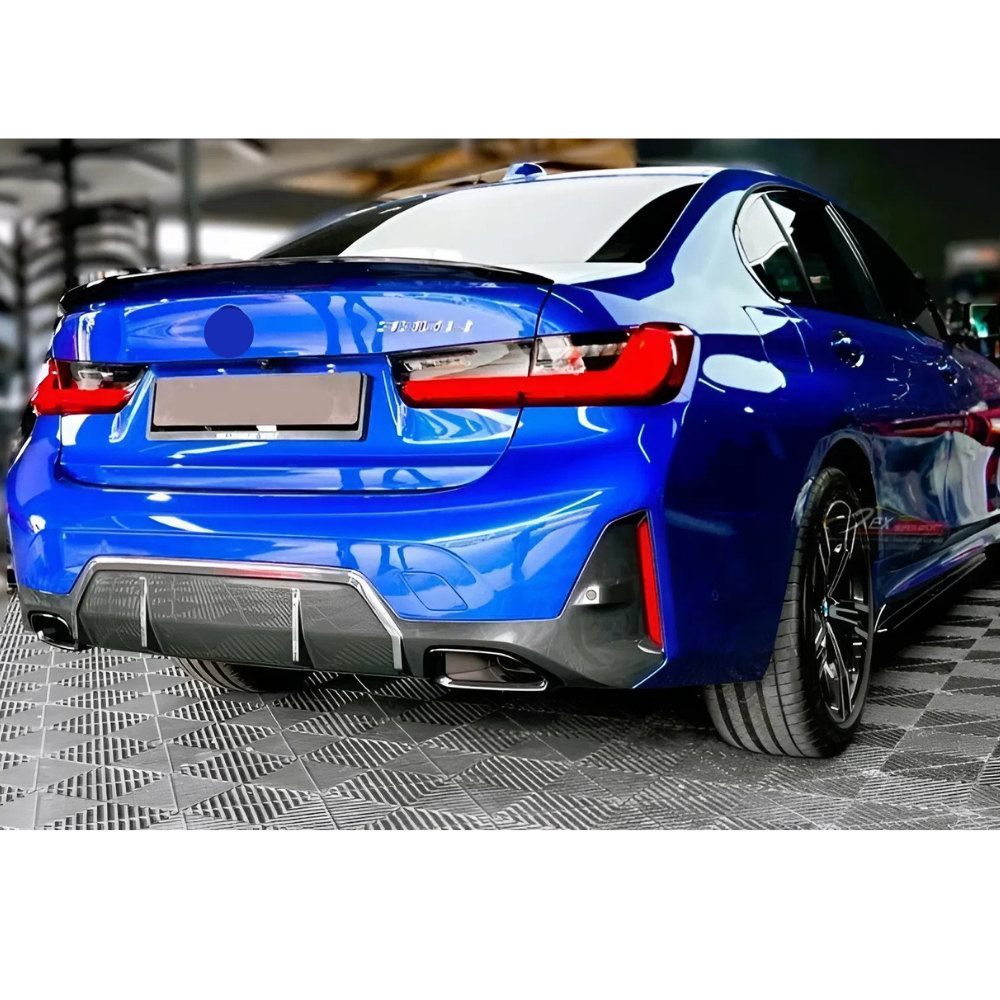 For BMW 3 Series G20 P Style Trunk Rear Spoiler Sedan 2019-2025 Piano Black ABS Plastic Sport Boot Lip Wing Exterior Accessory