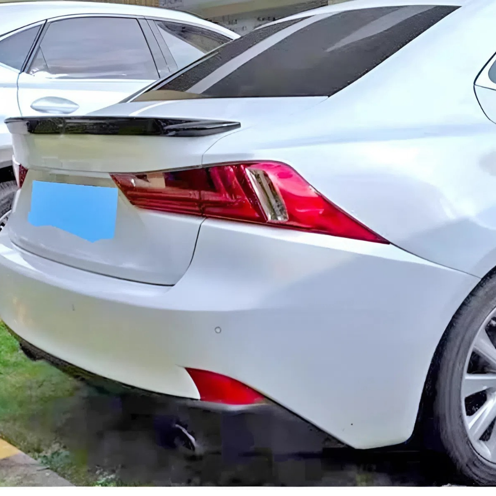 For Lexus IS200 IS250 IS300 IS350 Rear Spoiler 2012-2019 Piano Glossy Black ABS Plastic Sport Trunk Lip Wing Exterior Accessory