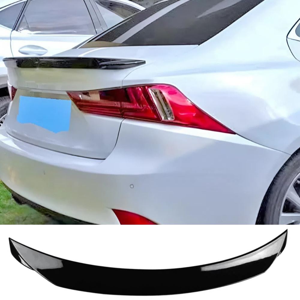 For Lexus IS200 IS250 IS300 IS350 Rear Spoiler 2012-2019 Piano Glossy Black ABS Plastic Sport Trunk Lip Wing Exterior Accessory
