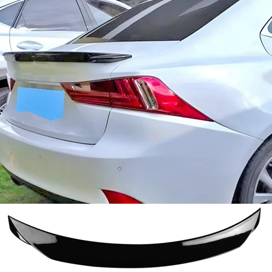 For Lexus IS200 IS250 IS300 IS350 Rear Spoiler 2012-2019 Piano Glossy Black ABS Plastic Sport Trunk Lip Wing Exterior Accessory