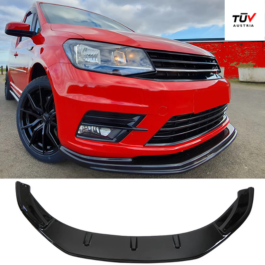 Compatible With VW Caddy MK4 2015-2021 Front Splitter With ABE TÜV