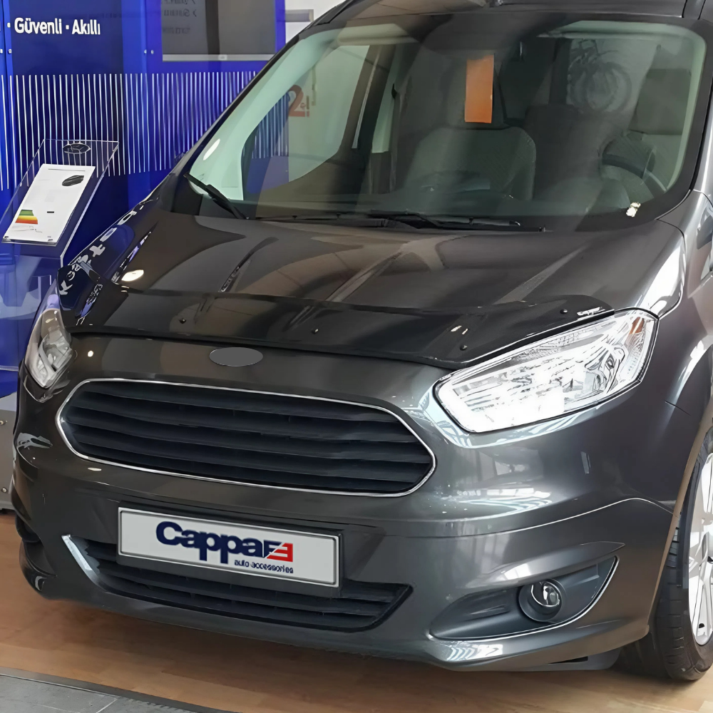 Bonnet Protector Wind Deflector for Ford Transit / Tourneo Courier 2014–2018 Front Hood Bug Guard