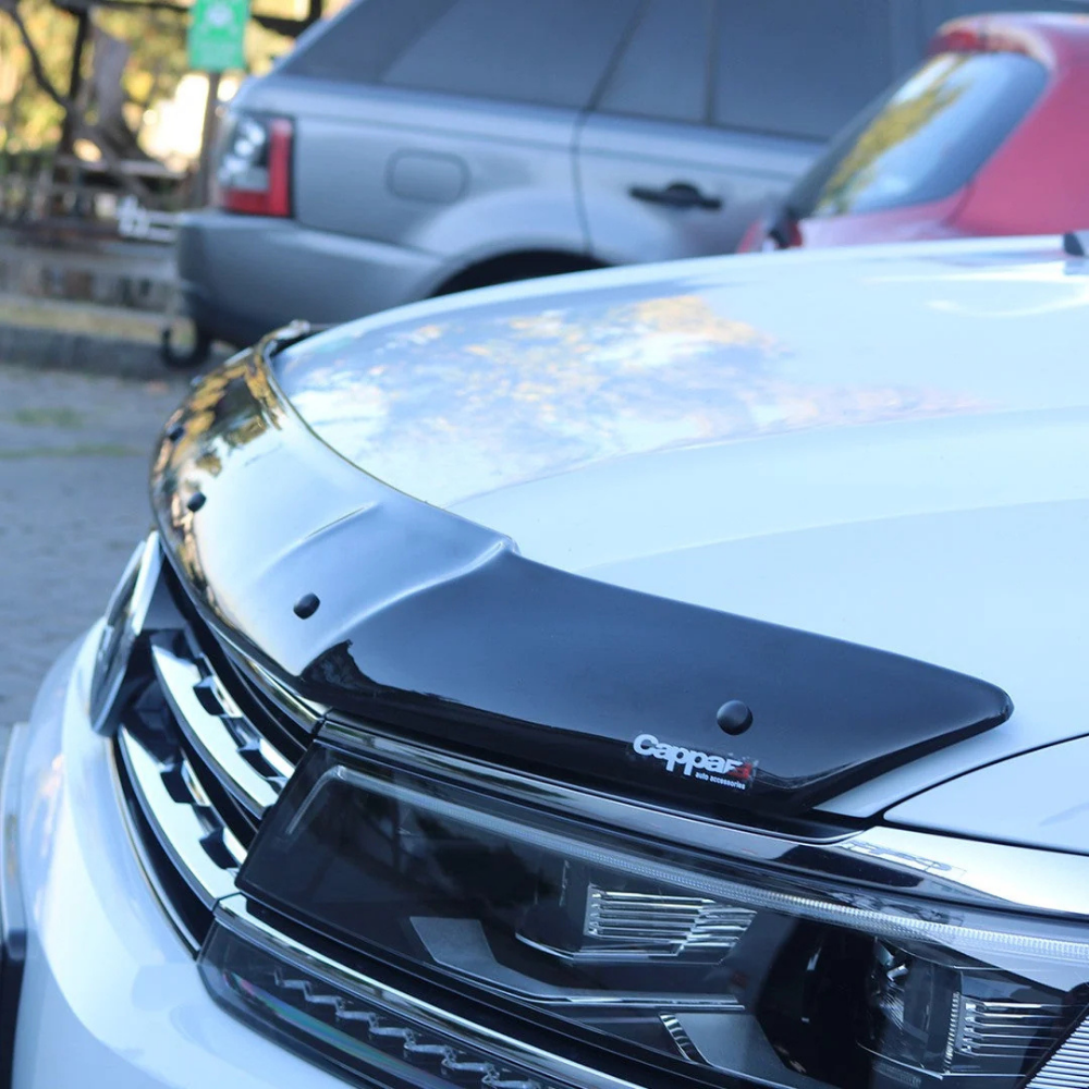Cappafe Hood Wind Deflector for Vw Tiguan 2016-2026 Gloss Black Acrylic Bonnet Protector Bug Guard