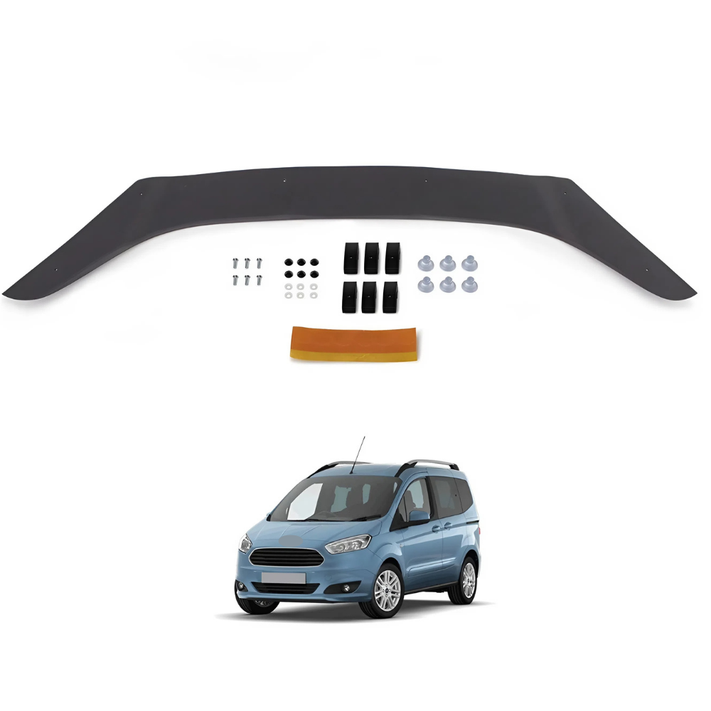 Bonnet Protector Wind Deflector for Ford Transit / Tourneo Courier 2014–2018 Front Hood Bug Guard