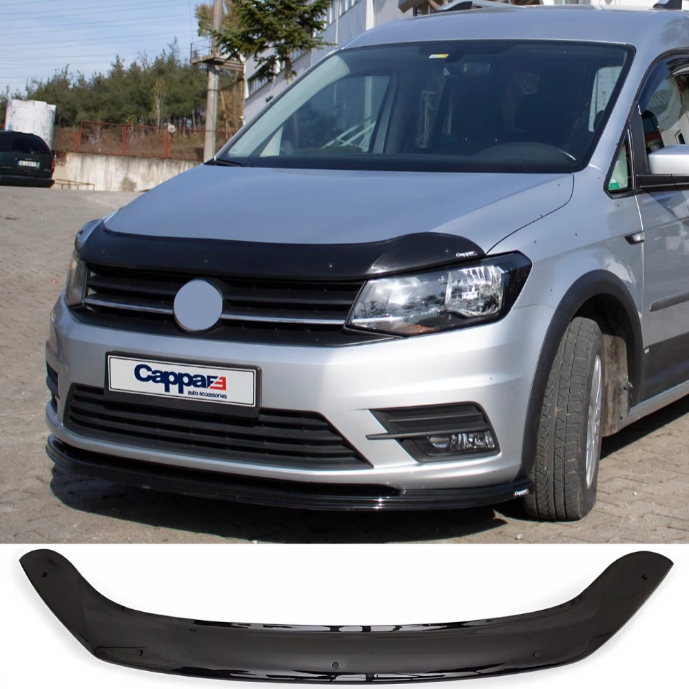 Bonnet Protector Wind Deflector for Volkswagen Caddy IV 2015–2020 Front Hood Bug Guard