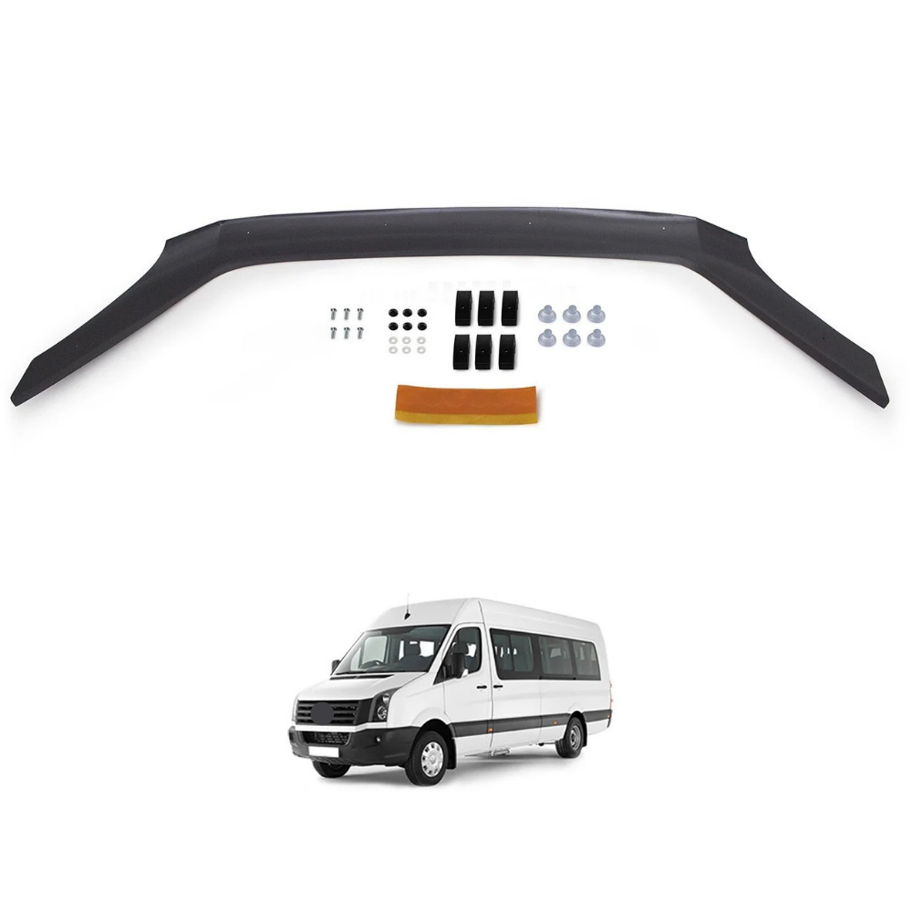 For Vw Crafter 1 (2E) 2012–2017 Bonnet Wind Deflector Front Hood Bug Guard Stone Chip Protector