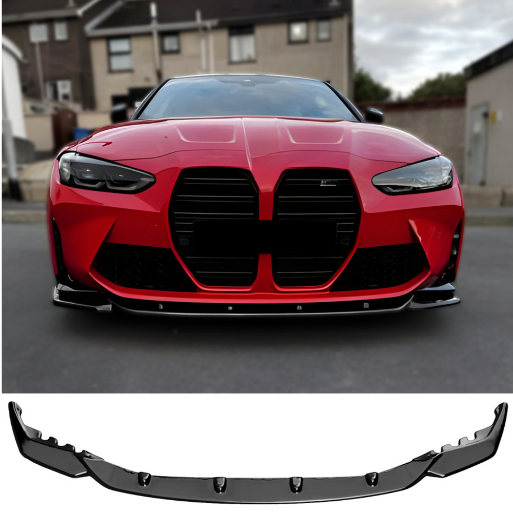 Compatible With BMW M4 G82 2021+ Front Splitter / BW M3 G80 2021+ Front Splitter With ABE TÜV ONE-WAY