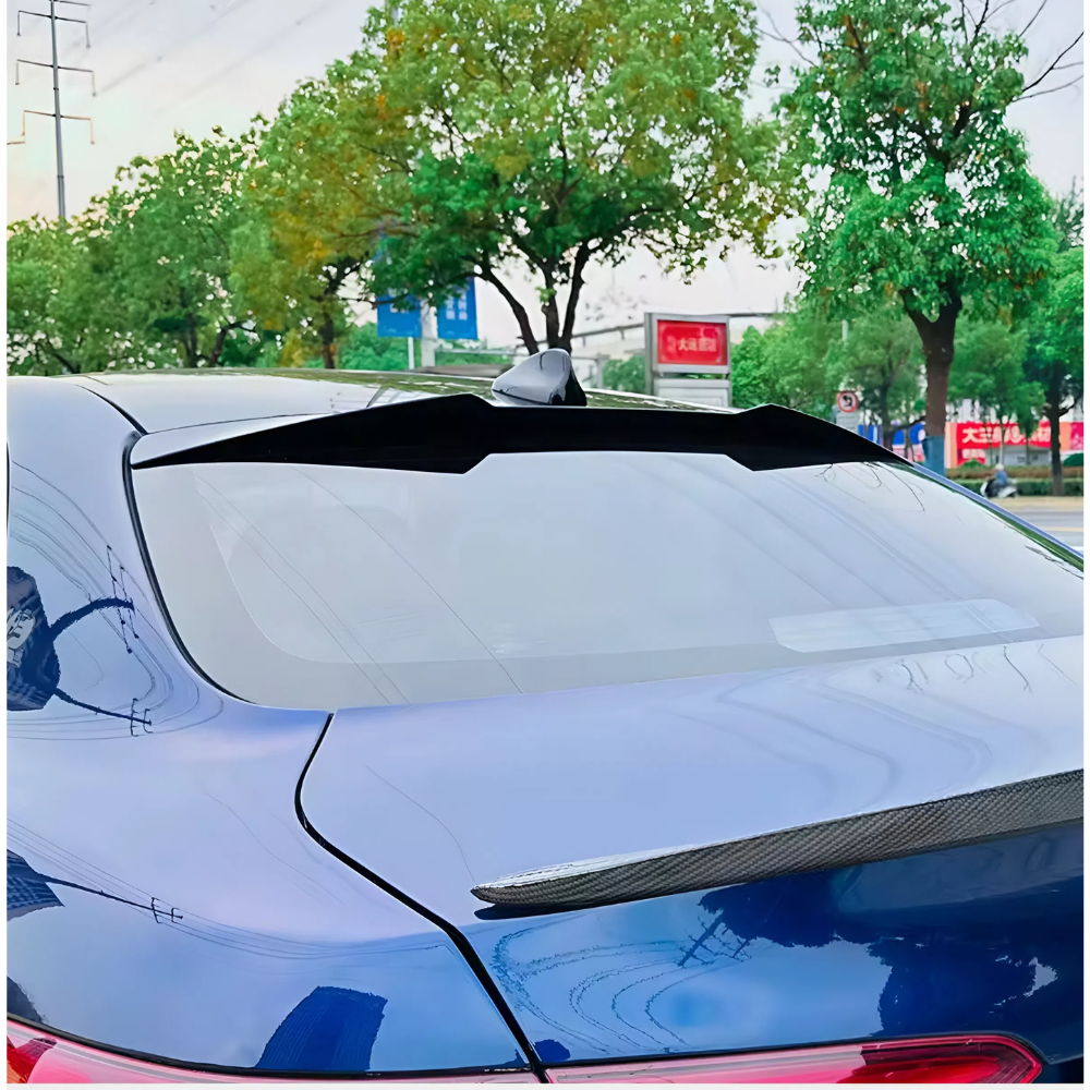 For Alfa Romeo Giulia 2015+ Roof Spoiler Piano Black ABS Plastic Sport Style Exterior Trim