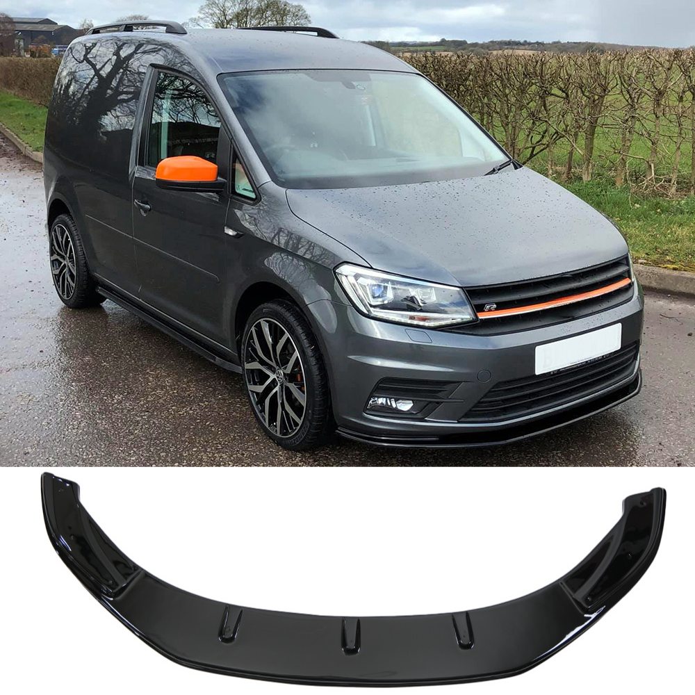 Compatible With VW Caddy MK4 2015-2021 Front Splitter With ABE TÜV ONE-WAY